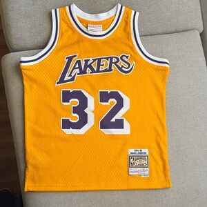 Mitchell & Ness Gold Lakers Jersey